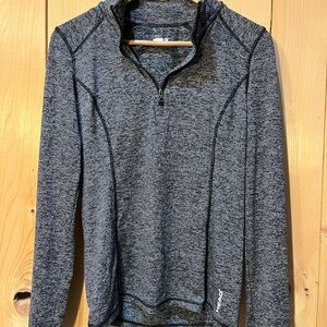 Head Women's Heathered Black Long Sleeve Top